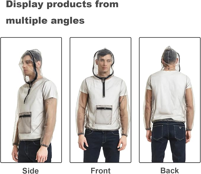 Ultralight Mesh Insect Jacket – Outdoor Bug Protection