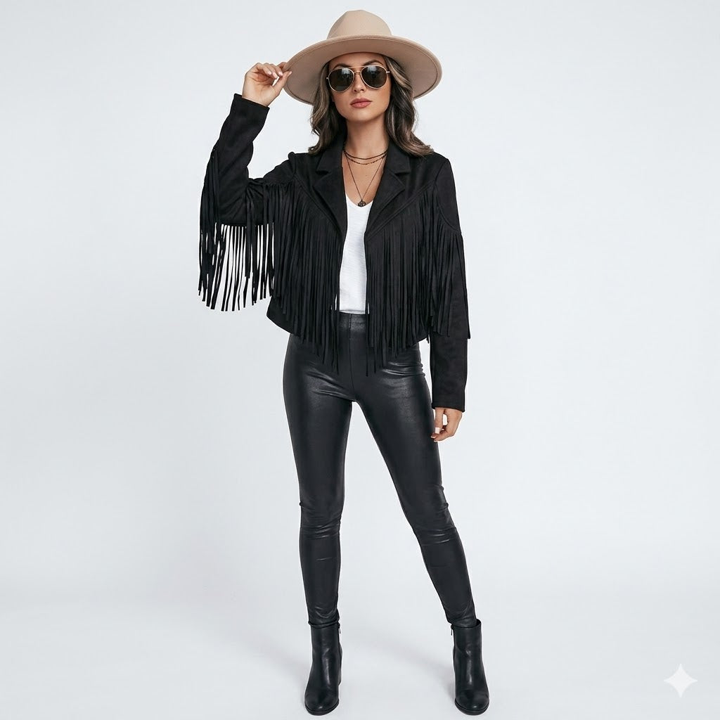 Women's Fringe Statement Jacket