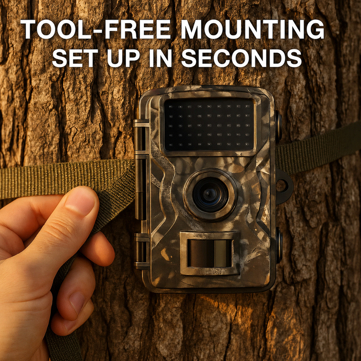 Outdoor Wildlife Trail Camera – 16MP 1080p Night Vision