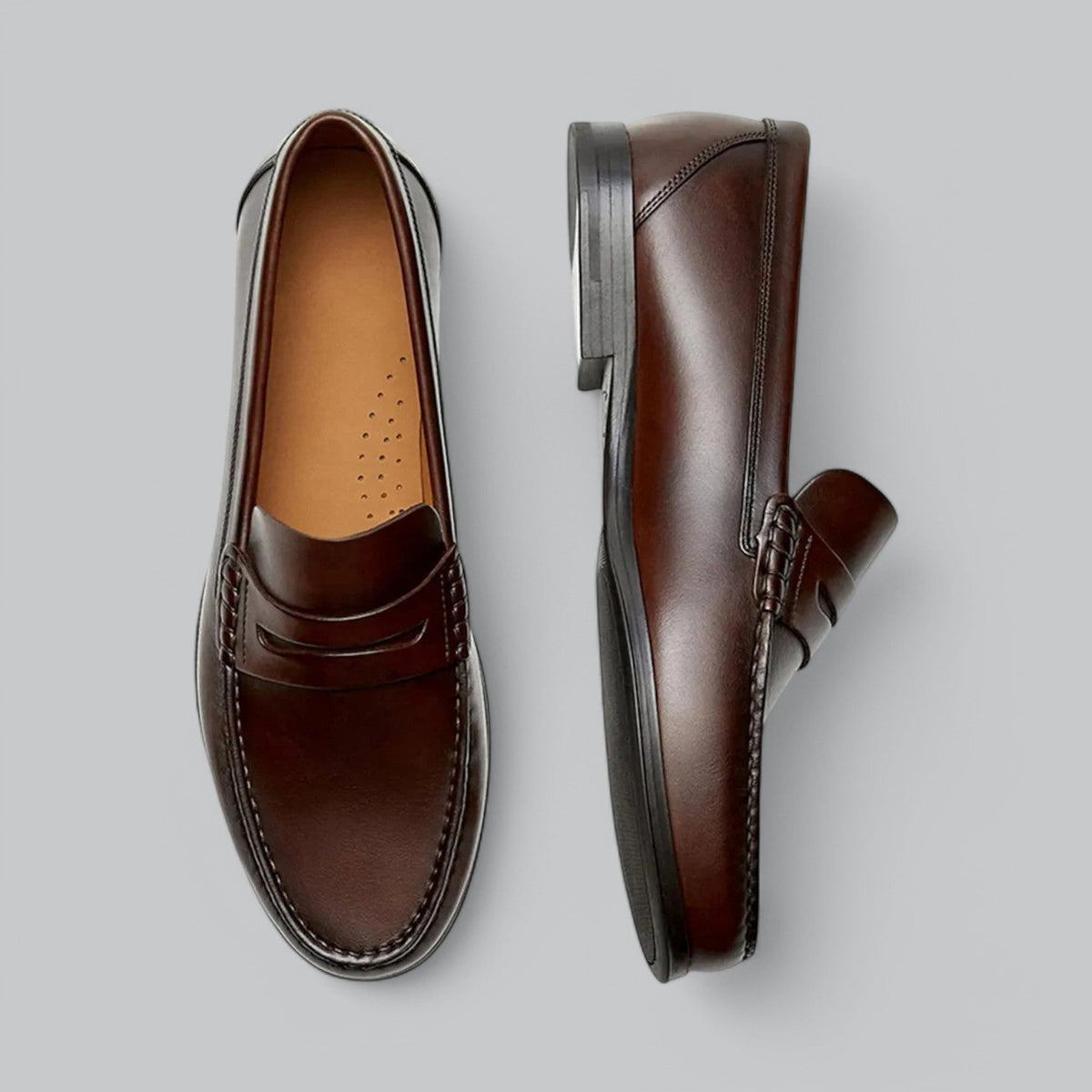 Men's Classic Leather Penny Loafers