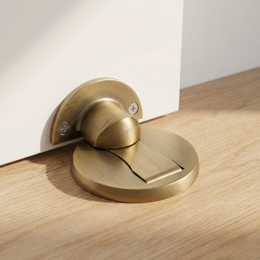 Elegant Stainless Steel Magnetic Door Stop – Strong Hold Wall Mounted Door Catch