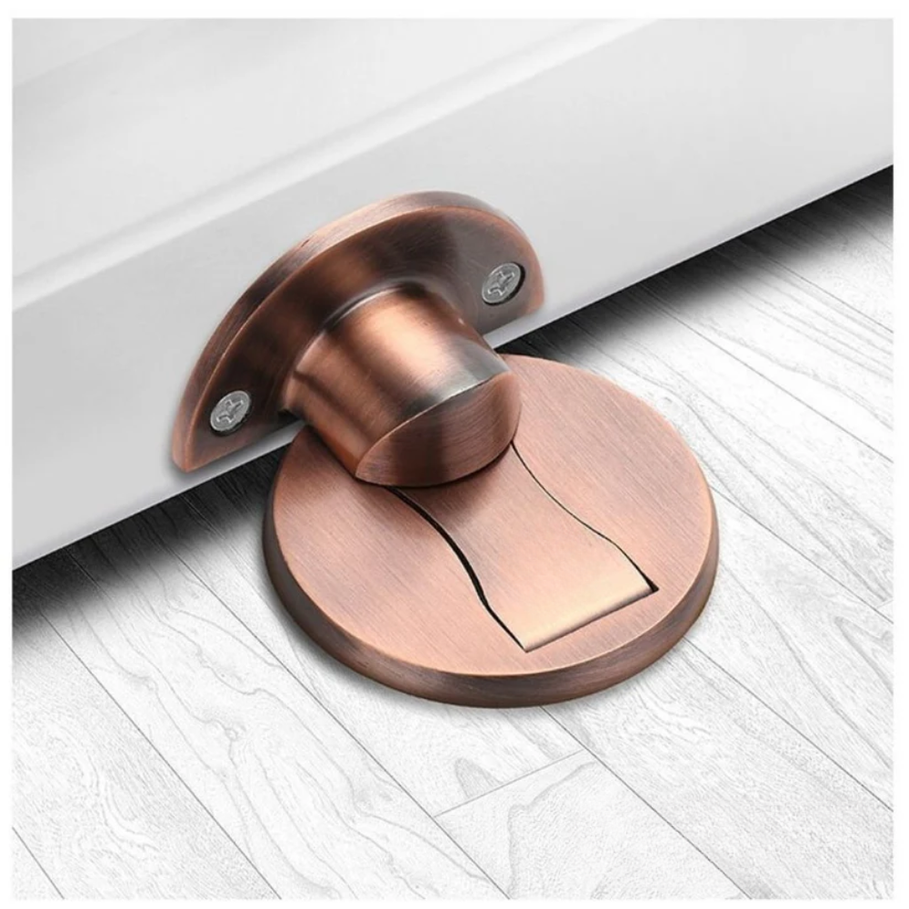 Elegant Stainless Steel Magnetic Door Stop – Strong Hold Wall Mounted Door Catch
