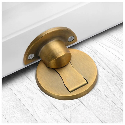 Elegant Stainless Steel Magnetic Door Stop – Strong Hold Wall Mounted Door Catch