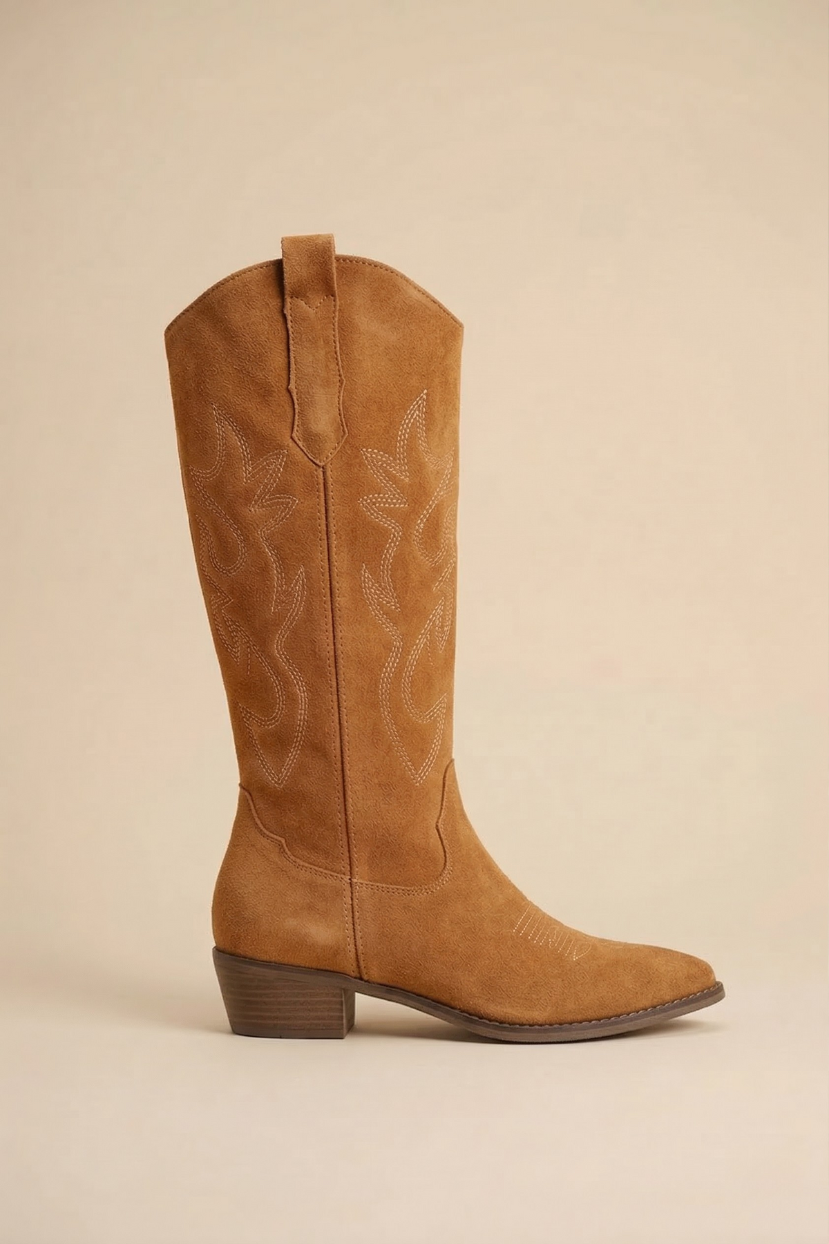 Women's Knee-High Suede Cowboy Boots