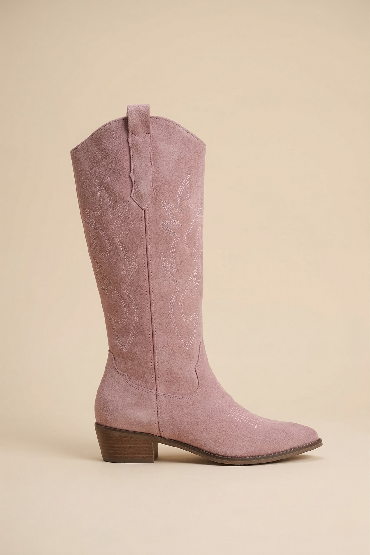 Women's Knee-High Suede Cowboy Boots