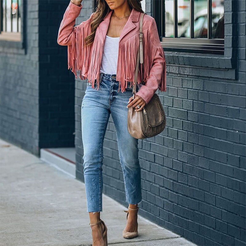 Women's Fringe Statement Jacket