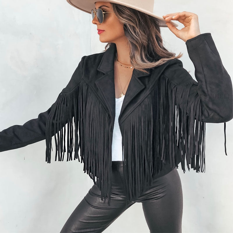 Women's Fringe Statement Jacket