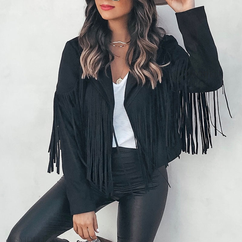 Women's Fringe Statement Jacket