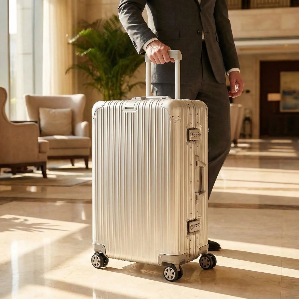 Hard Shell Spinner Suitcase with 360° Wheels