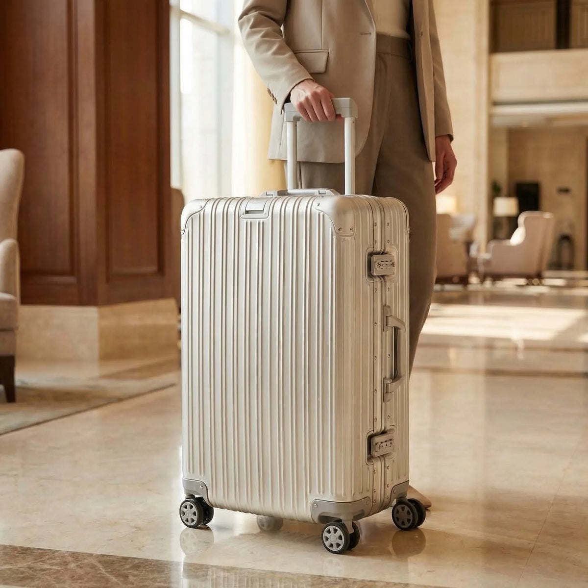 Hard Shell Spinner Suitcase with 360° Wheels