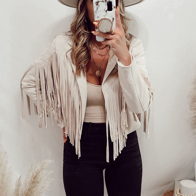 Women's Fringe Statement Jacket