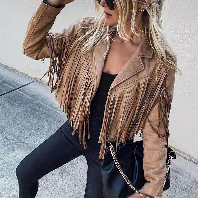 Women's Fringe Statement Jacket
