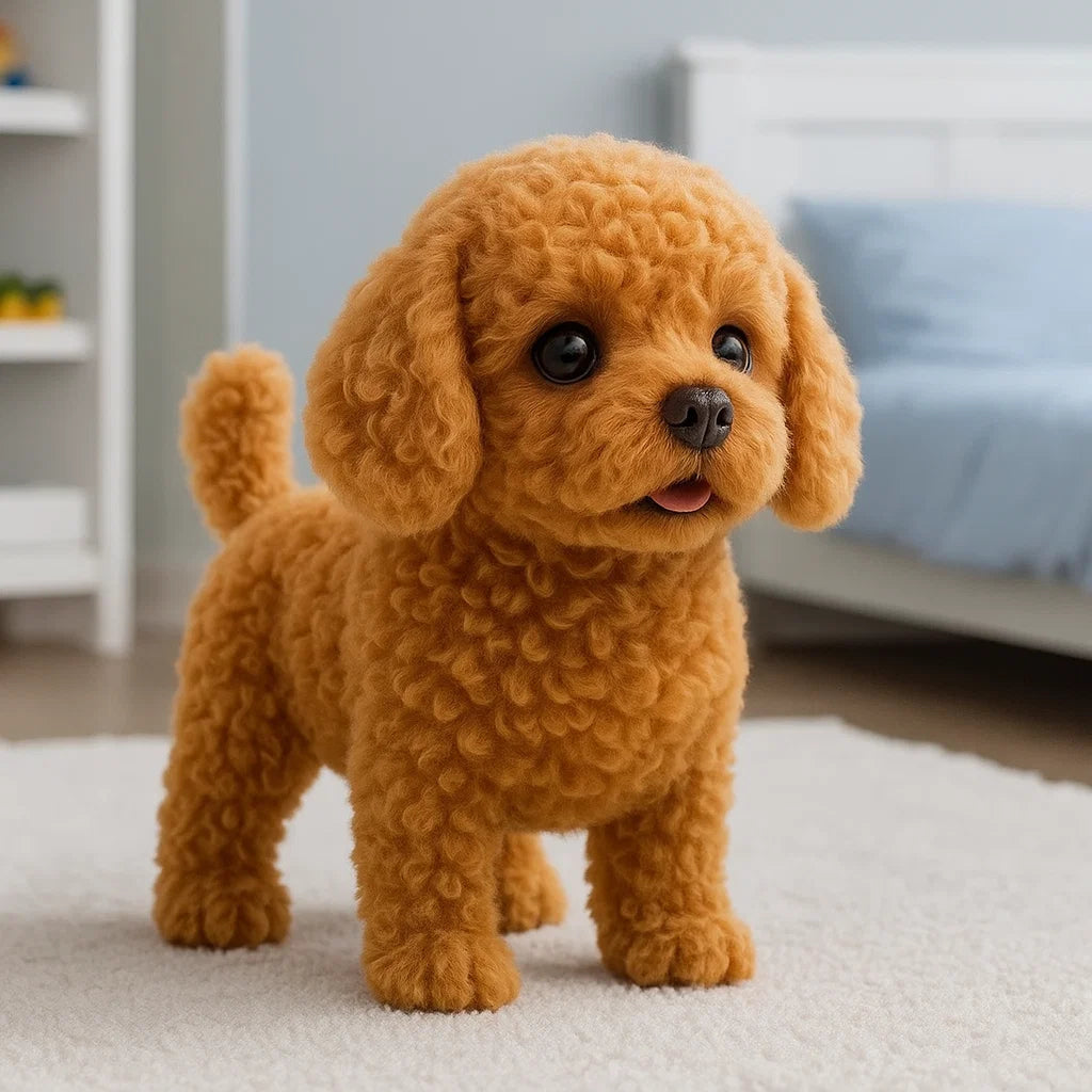Interactive Plush Puppy Toy with Movement and Sound