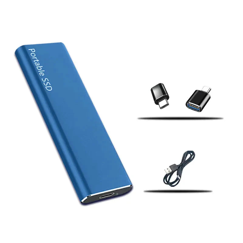 Portable External SSD Drive with Aluminium-Style Housing