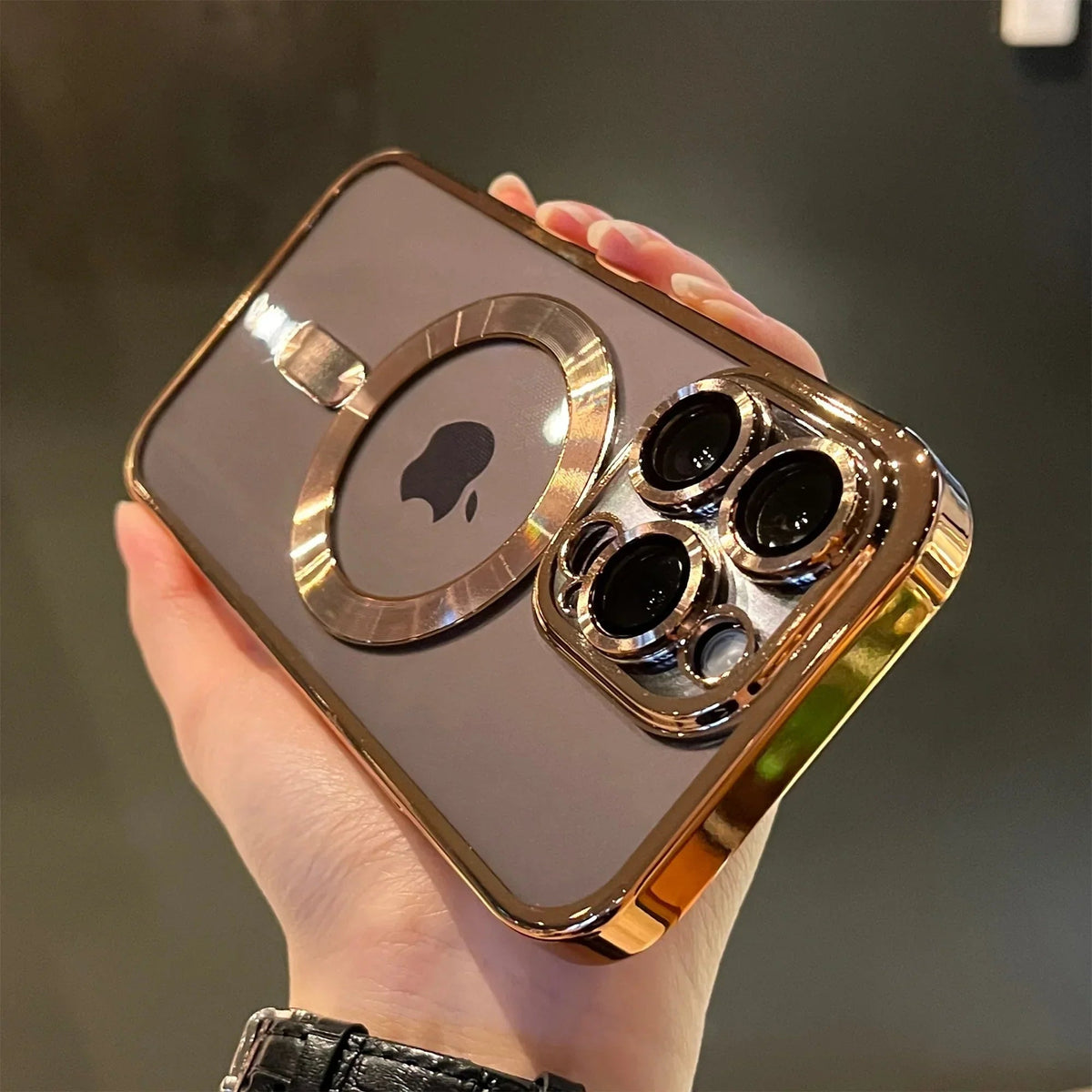 Gold Magnetic Phone Case – Slim Protective Shell