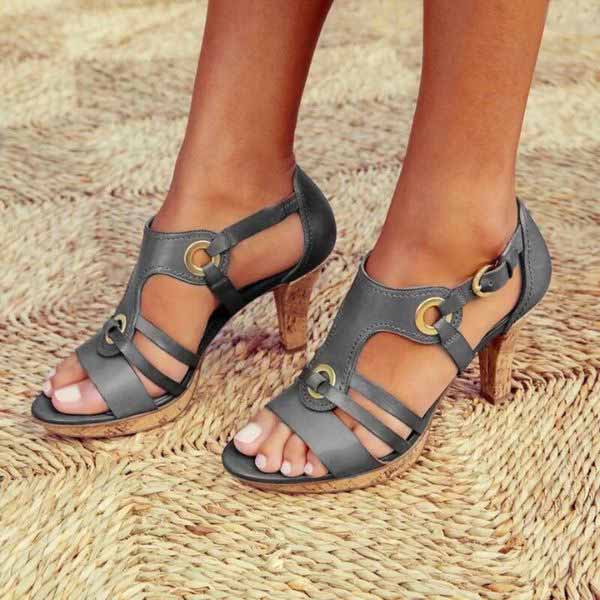 Women’s Chunky Heel Open Toe Sandals