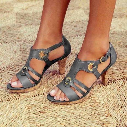 Women’s Chunky Heel Open Toe Sandals