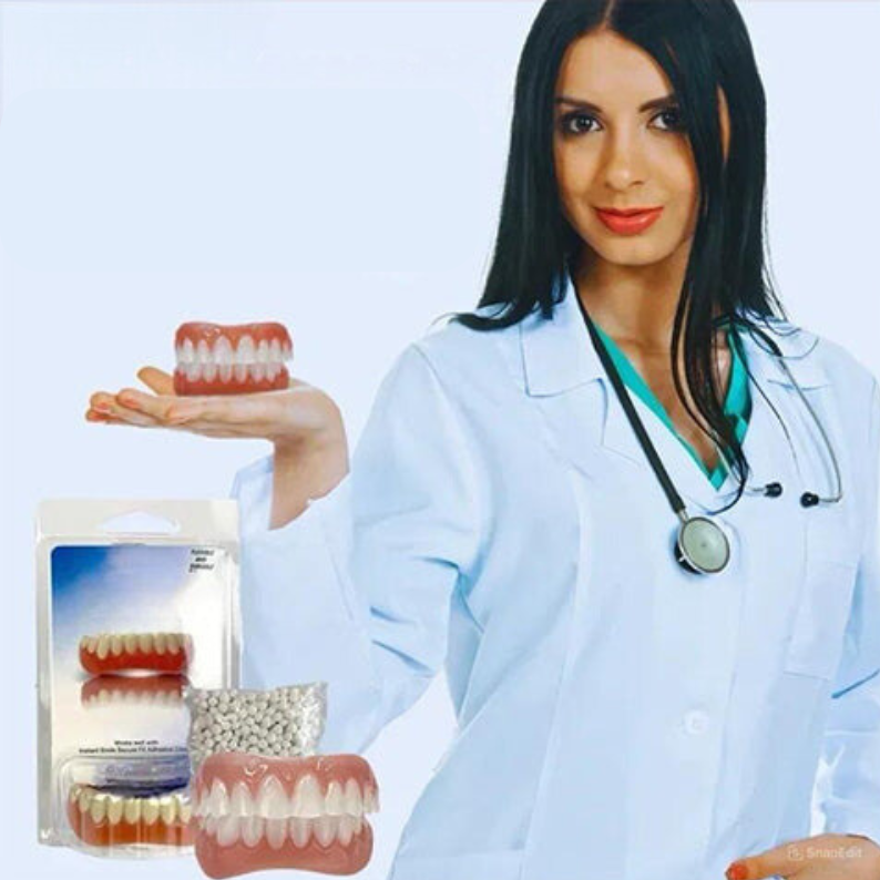 Removable Dental Comfort Set – Flexible Fit Silicone Upper & Lower Daily Support