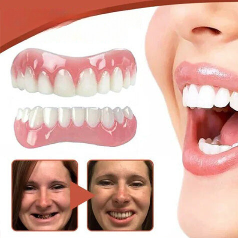 Removable Dental Comfort Set – Flexible Fit Silicone Upper & Lower Daily Support