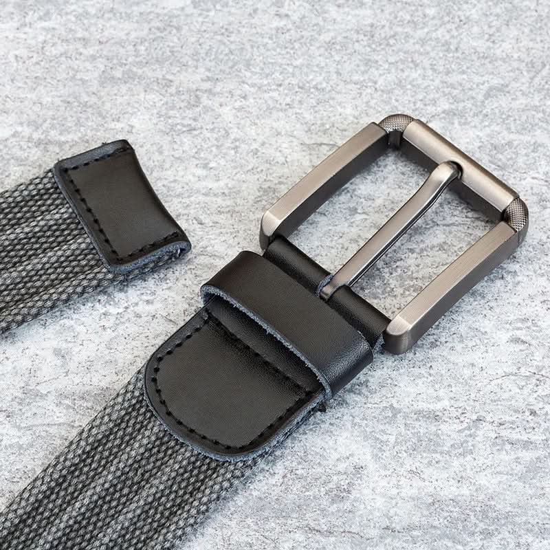 Men's Striped Canvas Belt
