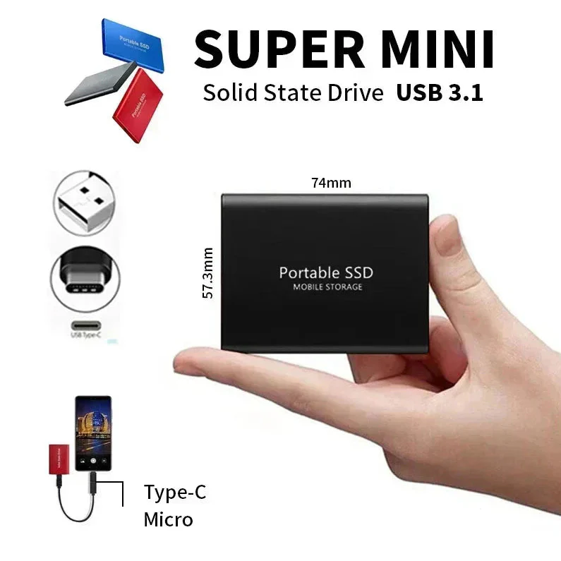 Portable External SSD Drive