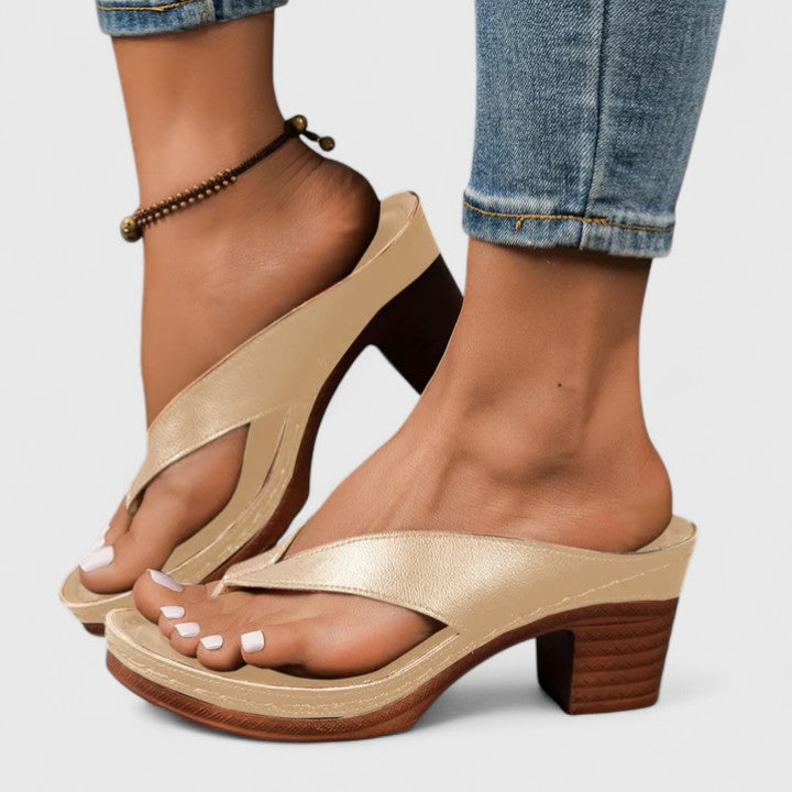 Women's Comfort Heels with Cushioned Footbed