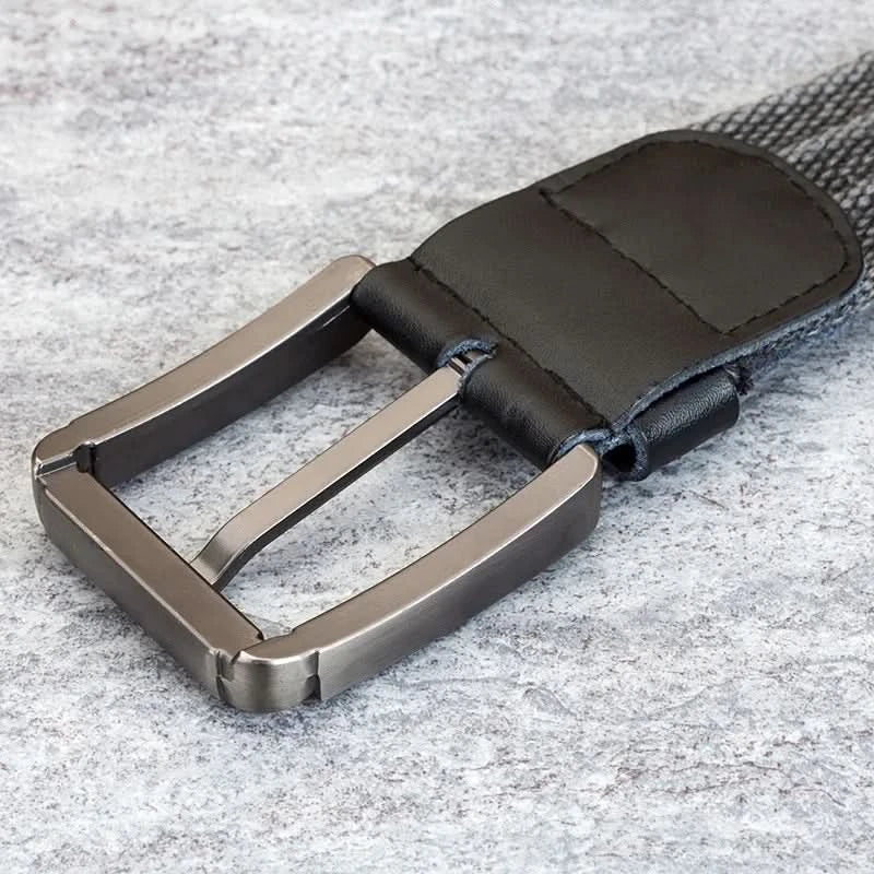 Men's Striped Canvas Belt