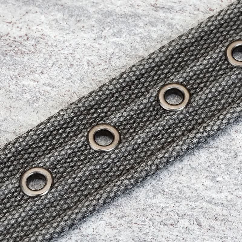 Men's Striped Canvas Belt