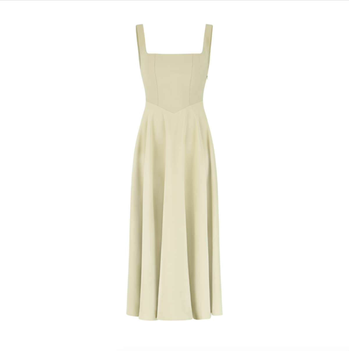 Women's Square-Neck Full-Skirt Maxi Dress