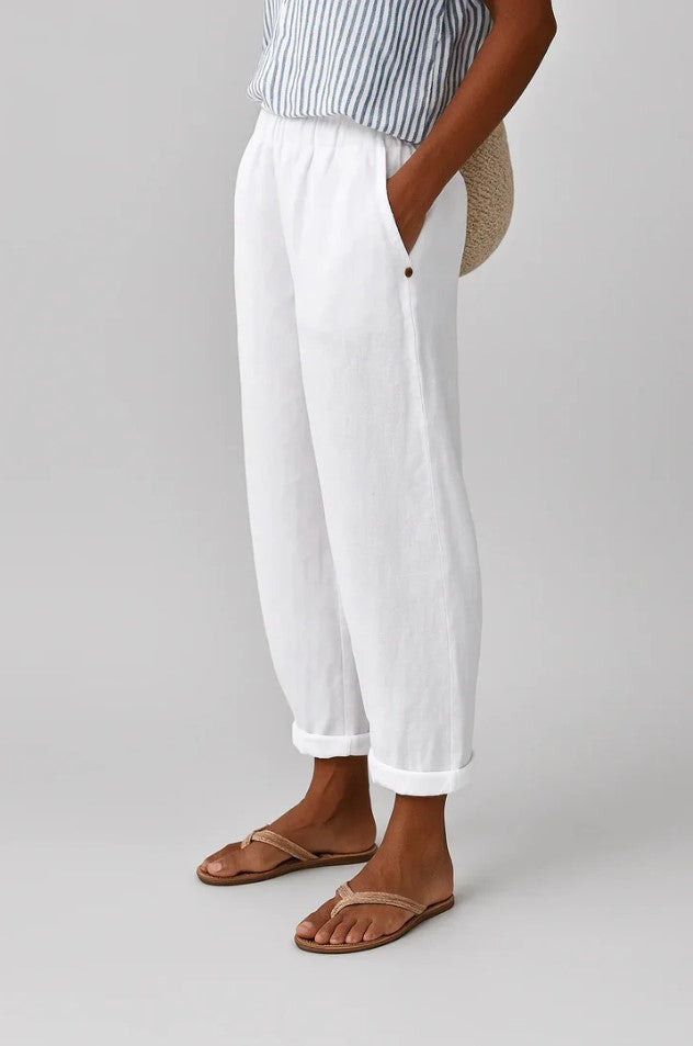 Women's Timeless Plain Trousers – Straight Leg Cotton Pants