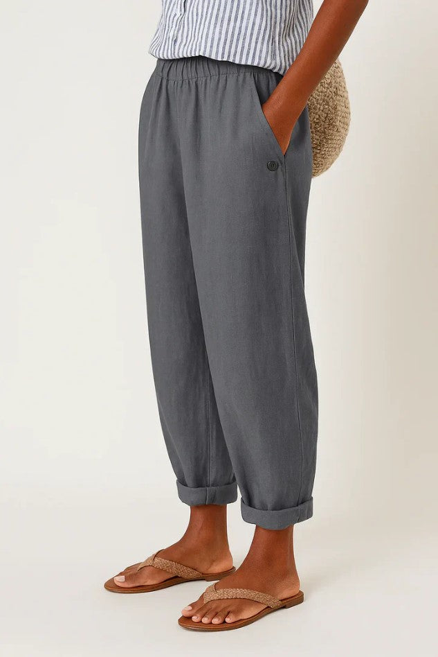 Women's Timeless Plain Trousers – Straight Leg Cotton Pants