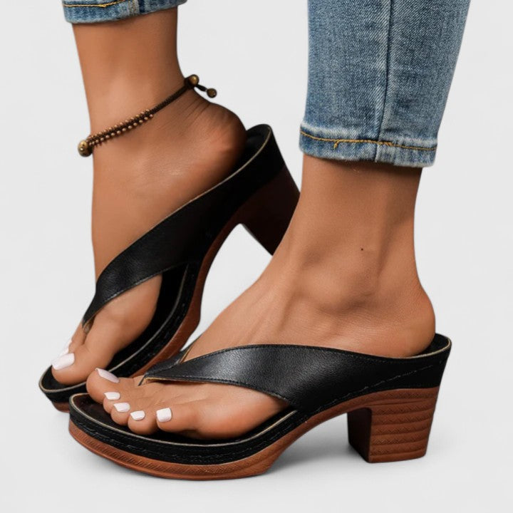 Women's Comfort Heels with Cushioned Footbed