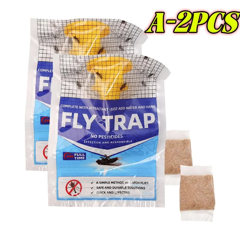 Disposable Hanging Fly Trap – Outdoor Water-Soluble Bait