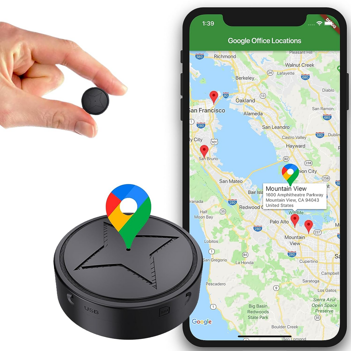 Magnetic GPS Tracker for Vehicles and Personal Assets