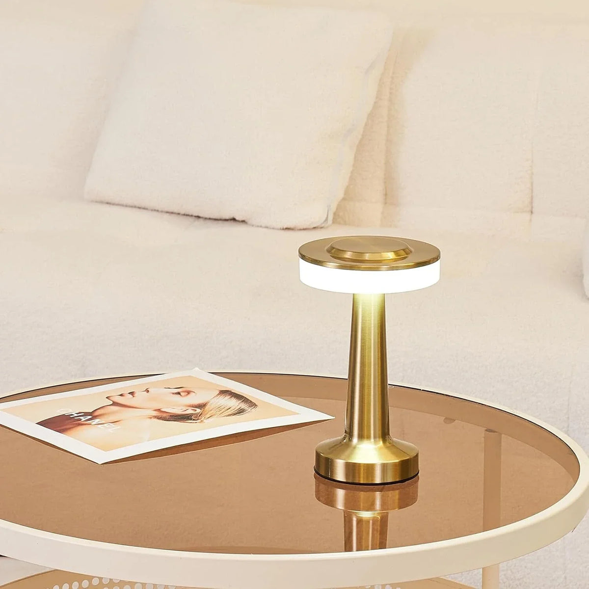Portable Dimmable Table Lamp – Retro Cordless LED Light