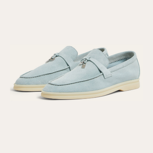 Women’s Luxury Suede Loafers – Handmade Breathable Slip-On Flats
