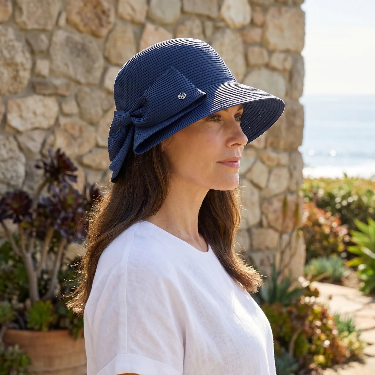 Women's Wide Brim Woven Sun Hat