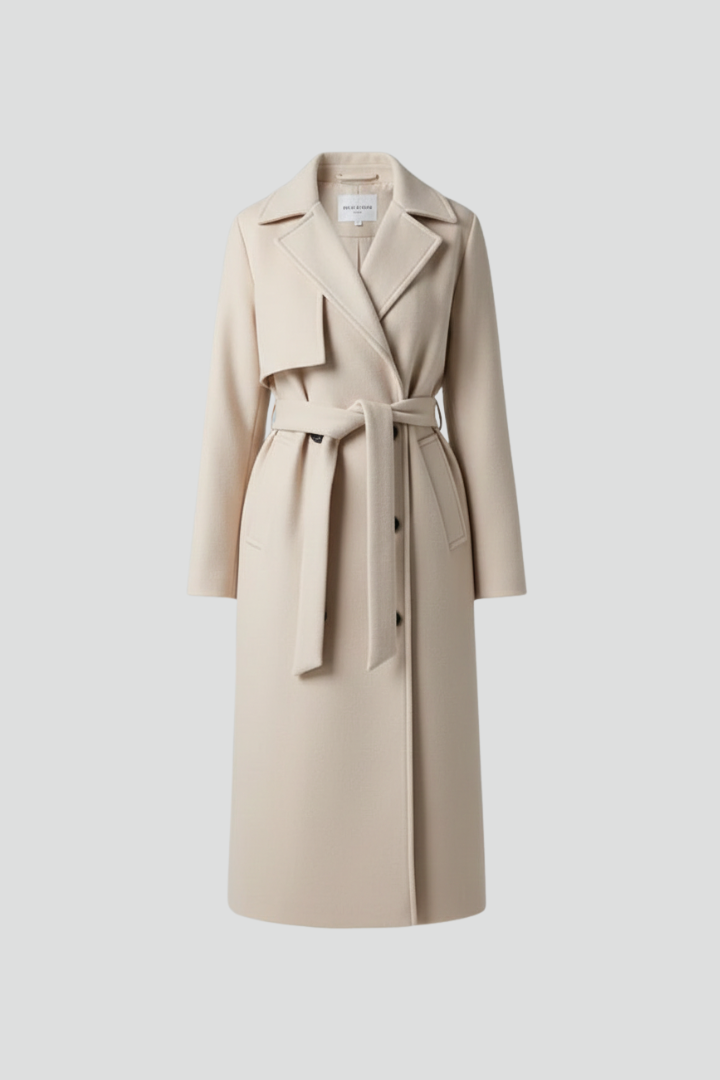 Women's Double-Breasted Long Coat