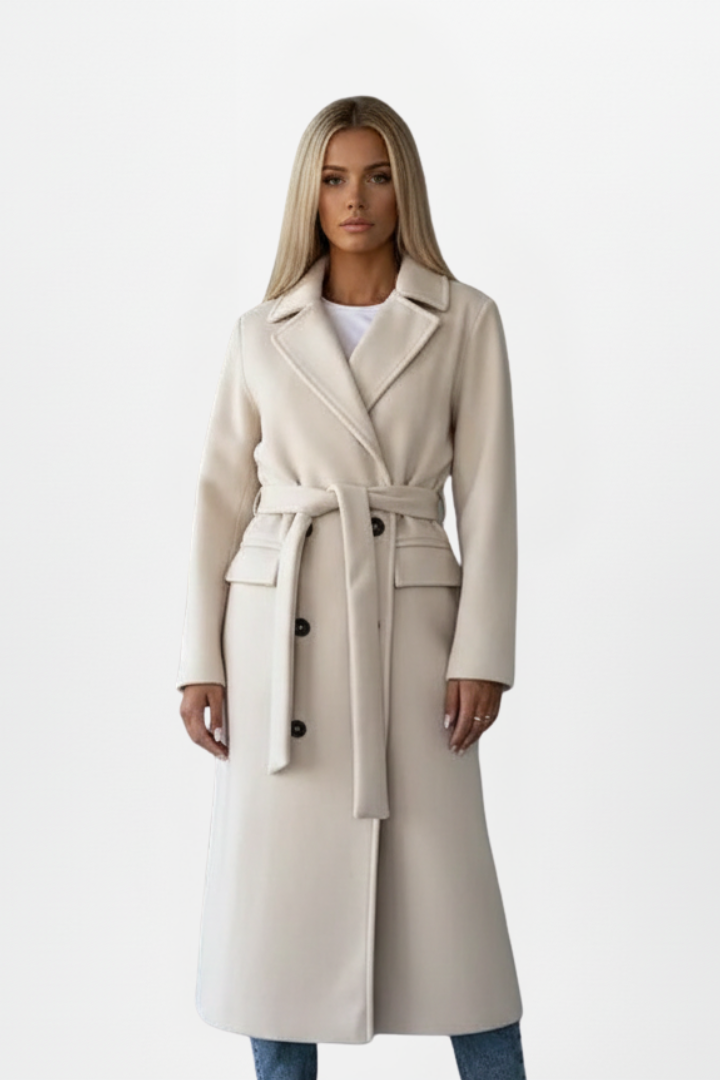 Women's Double-Breasted Long Coat