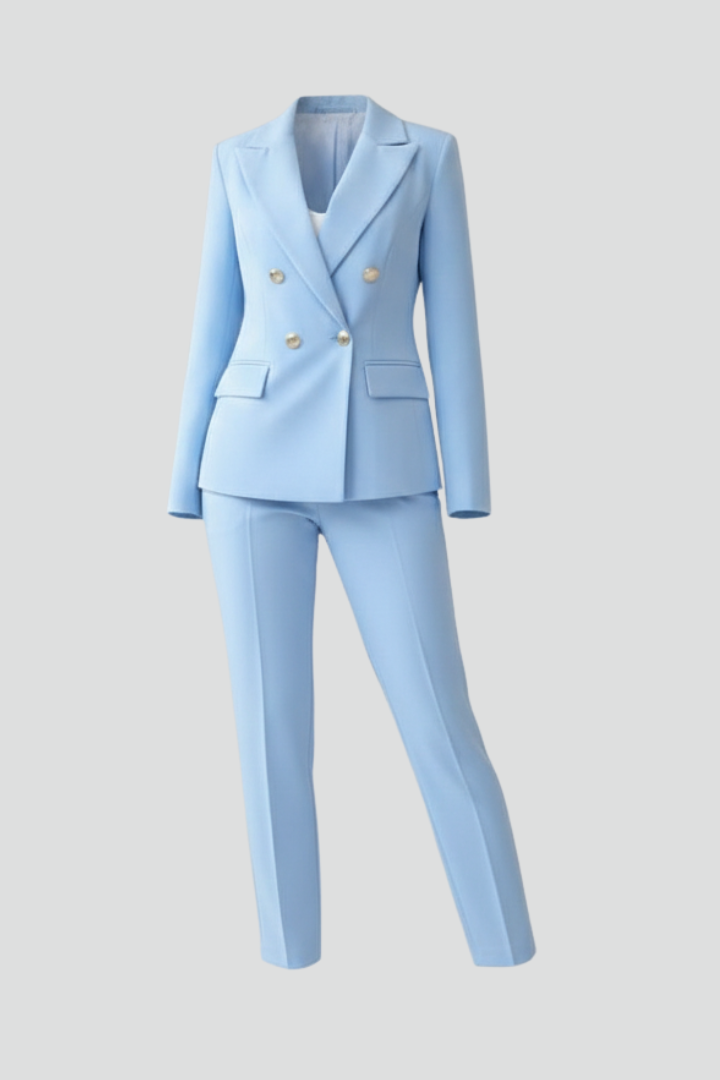 Women's Elegant Tailored Two-Piece Suit Set