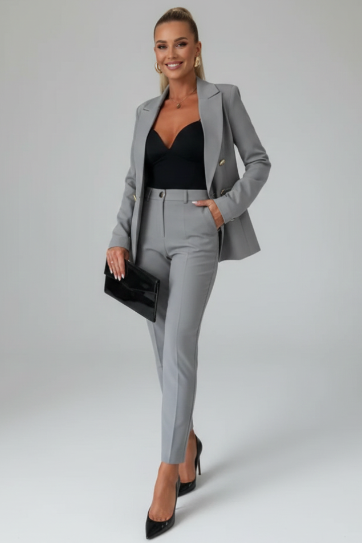 Women's Elegant Tailored Two-Piece Suit Set