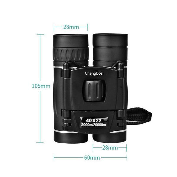 40x22 Compact Binoculars – Wide Field Pocket Optics