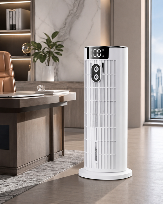 Portable 4-in-1 Evaporative Room Cooler – Silent Air Circulator Humidifier with Remote Control