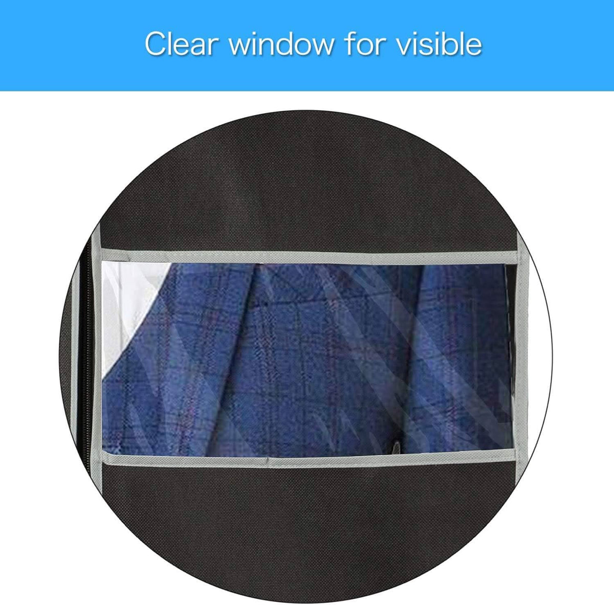 10-Pack Garment Storage Covers – Clear Viewing Window