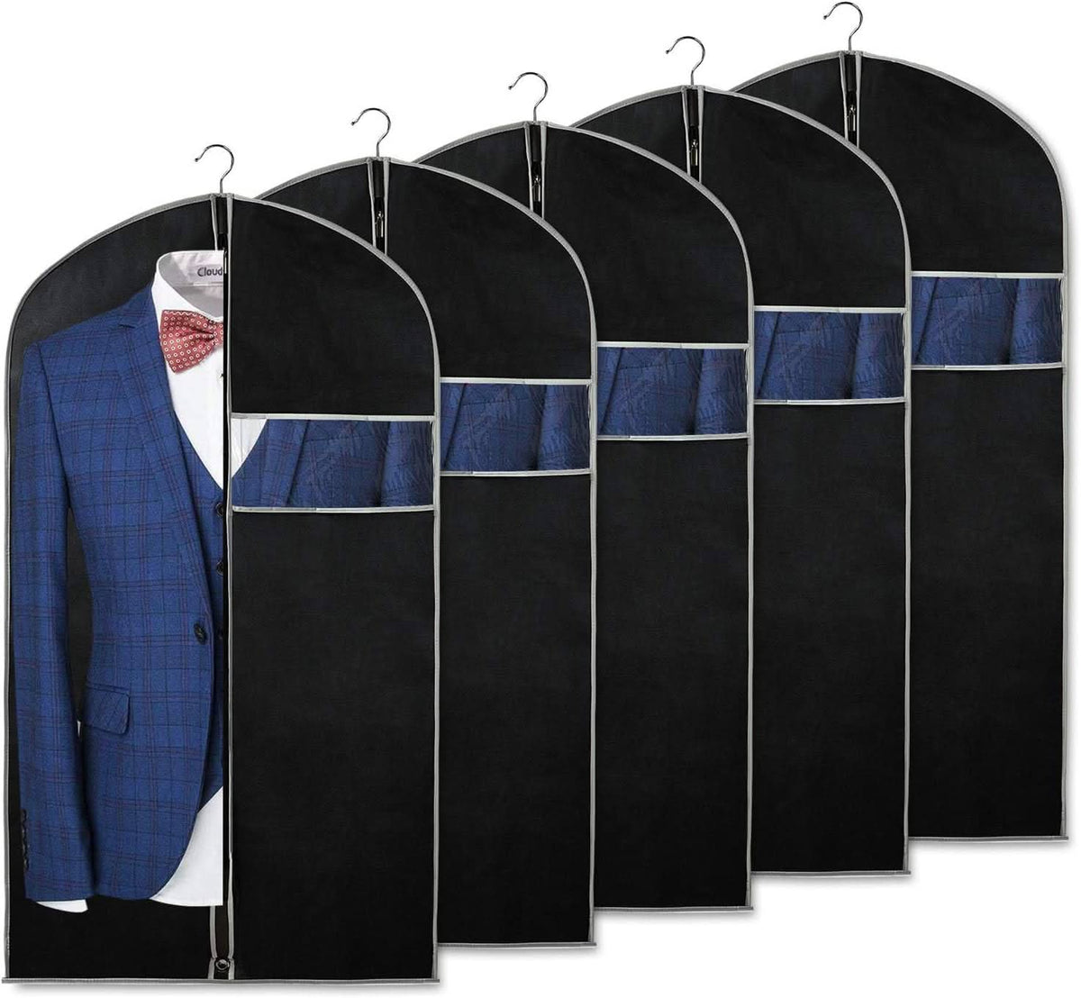 10-Pack Garment Storage Covers – Clear Viewing Window