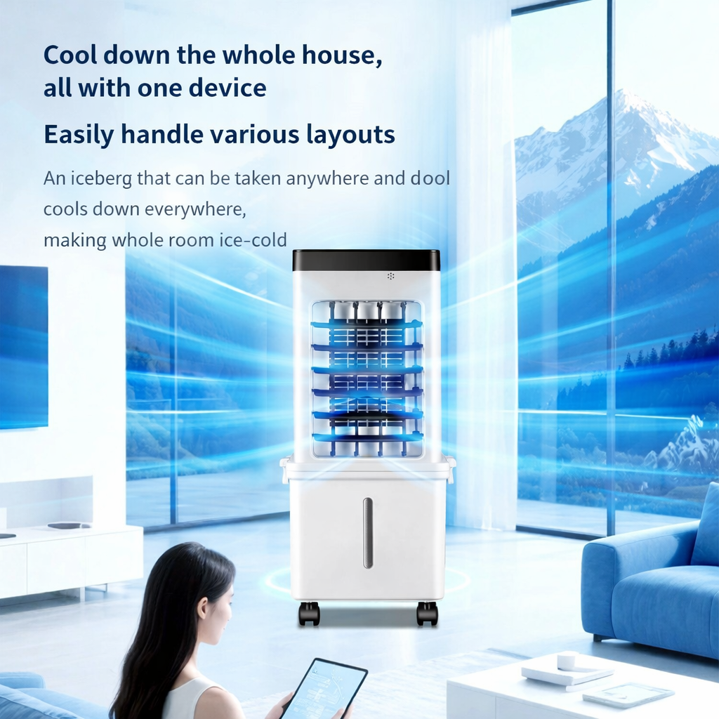 Portable Windowless Air Conditioner – 3-in-1 Cooler & Timer