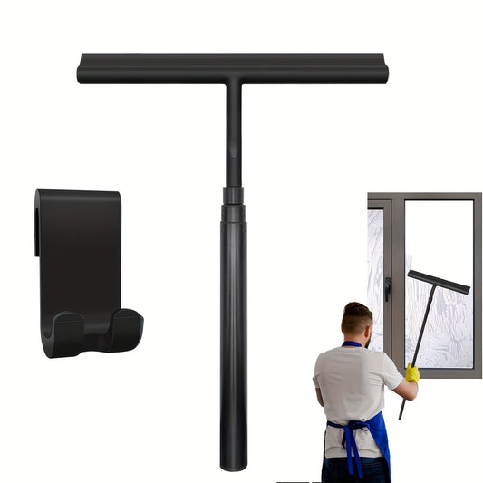 Deluxe Extendable Shower Squeegee – Long Telescopic Handle Glass Window Cleaner
