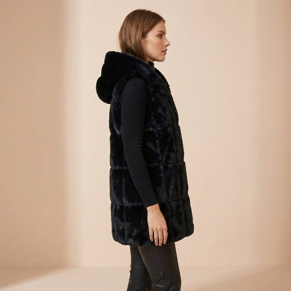 Women's Lightweight Hooded Longline Gilet – Quilted Winter Bodywarmer