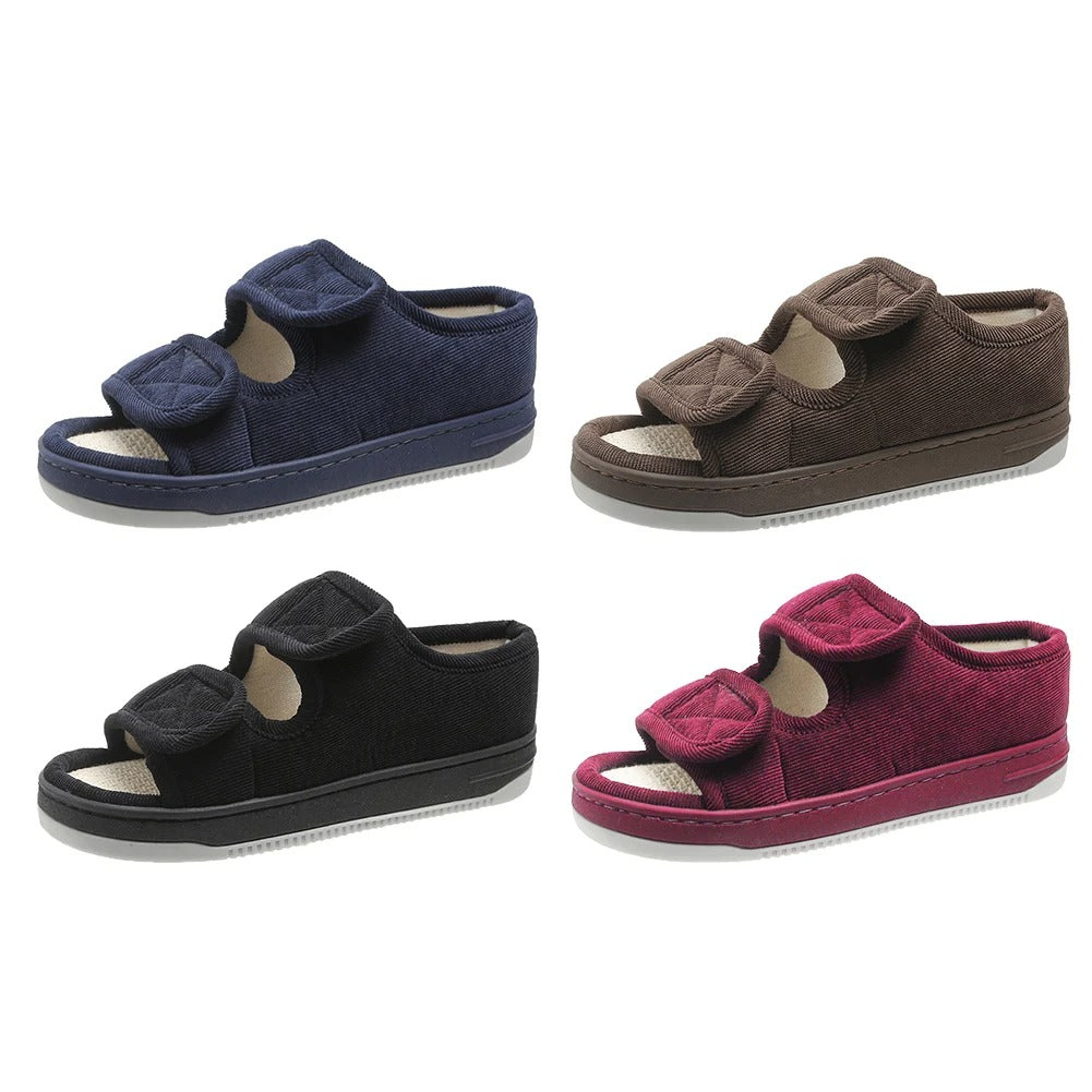 Adjustable Wide-Fit Comfort Sandals for Swollen Feet