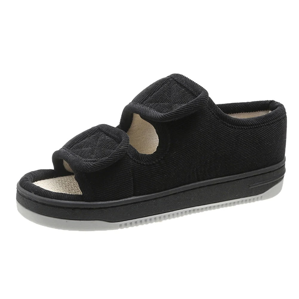 Adjustable Wide-Fit Comfort Sandals for Swollen Feet